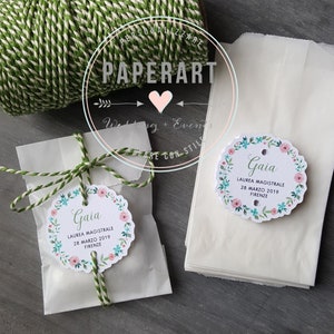 10 composizioni porta confetti - mod. Floreale