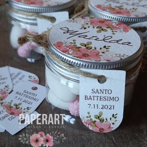 nr. 10 (dieci) vasetti decorati - mod. Ciliegio
