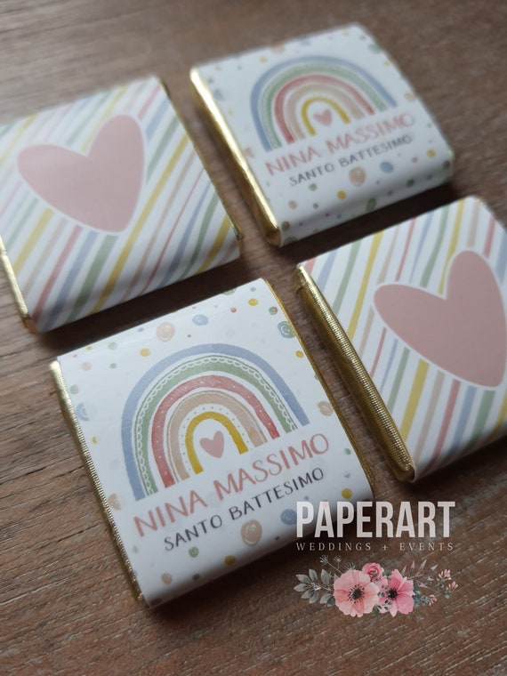 Cioccolatini personalizzati - Mod. Arcobaleno Scandinavo
