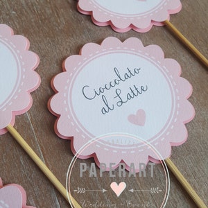 nr. 3 segnagusti per confettata, mod. "Tiny Heart"