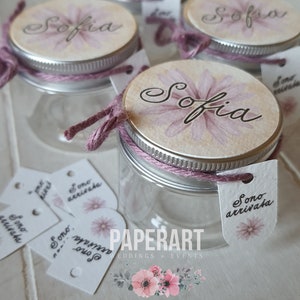 nr. 10 (dieci) vasetti decorati - mod. Lilac Daisy