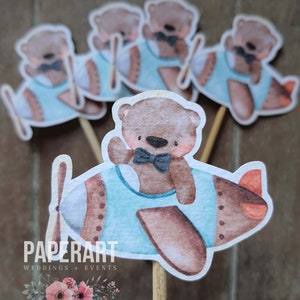 Toppers (panini/cupcakes), Mod. Orsacchiotto Vintage