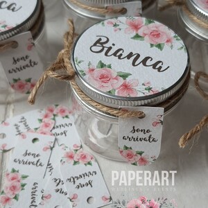 nr. 10 (dieci) vasetti decorati - mod. Bright Roses