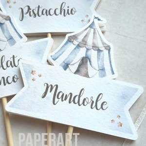 nr. 3 segnagusti per confettata - Mod. Circo Vintage