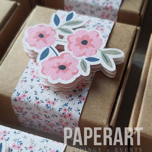 nr. 10 scatoline kraft decorate - Mod. Floreale Fucsia