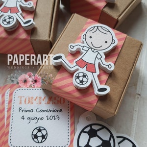 nr. 10 scatoline kraft decorate - Mod. Sports (calcio)
