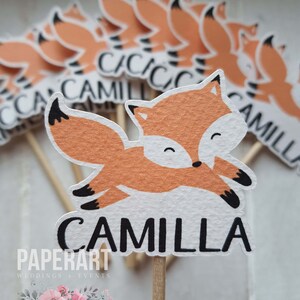 Toppers (panini/cupcakes), Mod. Cute Fox