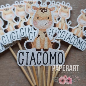 Toppers (panini/cupcakes), Mod. Safari