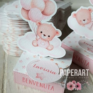 nr. 10 composizioni stand-up - Mod. Balloon Bear (CONFETTI INCLUSI)