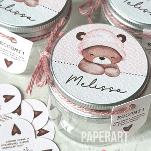nr. 10 (dieci) vasetti decorati - Mod. Baby Bear II
