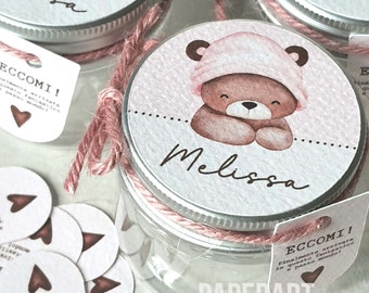 nr. 10 (dieci) vasetti decorati - Mod. Baby Bear II