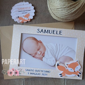 10 portafoto autoportanti personalizzati - Mod. Cute Fox