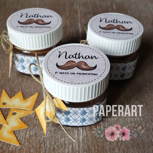 nr. 10 Nutelline decorate - Mod. Mustache