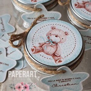 nr. 10 (dieci) vasetti decorati - mod. Teddy Bear