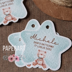 20 bigliettini per bomboniere - Mod. Teddy Bear