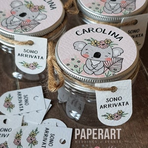 nr. 10 (dieci) vasetti decorati - mod. Baby Koala