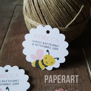 20 bigliettini per bomboniere - Mod. "Cute Bee"