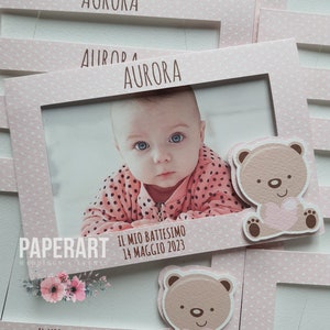 10 portafoto autoportanti personalizzati - Mod. Orsacchiotto