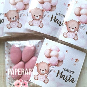 10 composizioni porta confetti - Mod. Balloon Bear