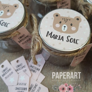 nr. 10 (dieci) vasetti decorati - mod. "Baby Bear"