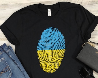 Ukraine Ukrainian T-Shirt Country National Map Flag Fun Novelty T-Shirt