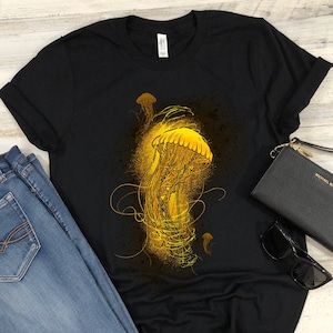 Kwallen Shirt Mariene Biologie Grafische T-shirt Sea Life Distressed Bioloog Gift T-shirts voor mannen en vrouwen