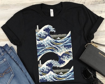 The Great Wave off Kanagawa Shirt Hokusai T-Shirts Famous Painting Japanese Art Lovers Gift For Men and Women