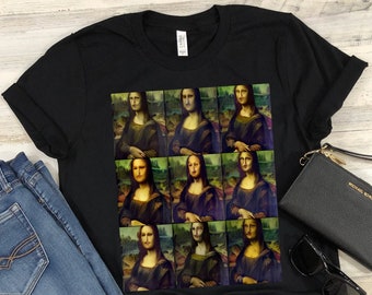 Mona Lisa Shirt Leonardo da Vinci T-Shirt Famous Painting La Gioconda Classic Renaissance Art Lovers Gift Unisex TShirts For Men and Women