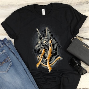 Anubis Shirt Egyptian God T-Shirt Gift Ancient Egypt Pyramids Mythology TShirt For Men and Women 3XL 4XL 5XL Sizes Available