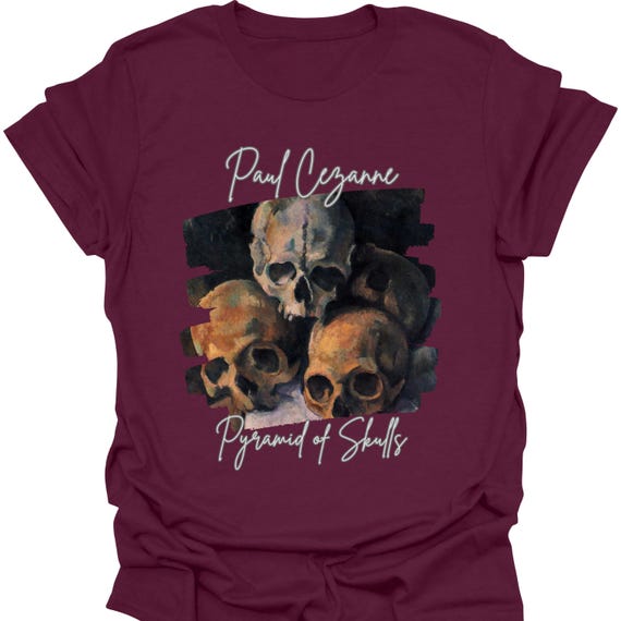 Paul Cezanne Shirt Pyramid of Skulls T-shirt Wearable Art
