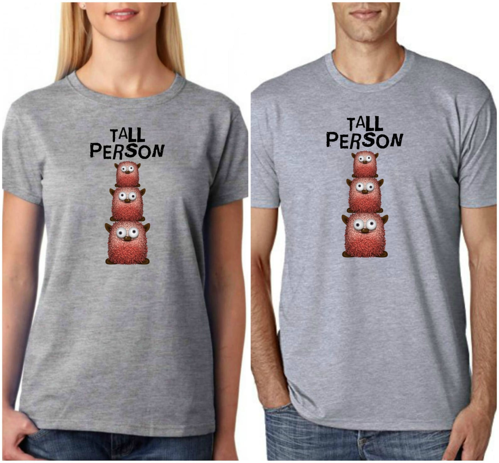 TALL PERSON Shirt Super Funny Short People Tshirt Tall People Etsy