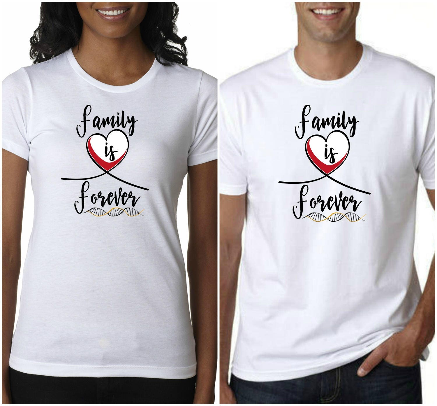 Family Matching Shirts FAMILY FOREVER Inspirational Family - Etsy