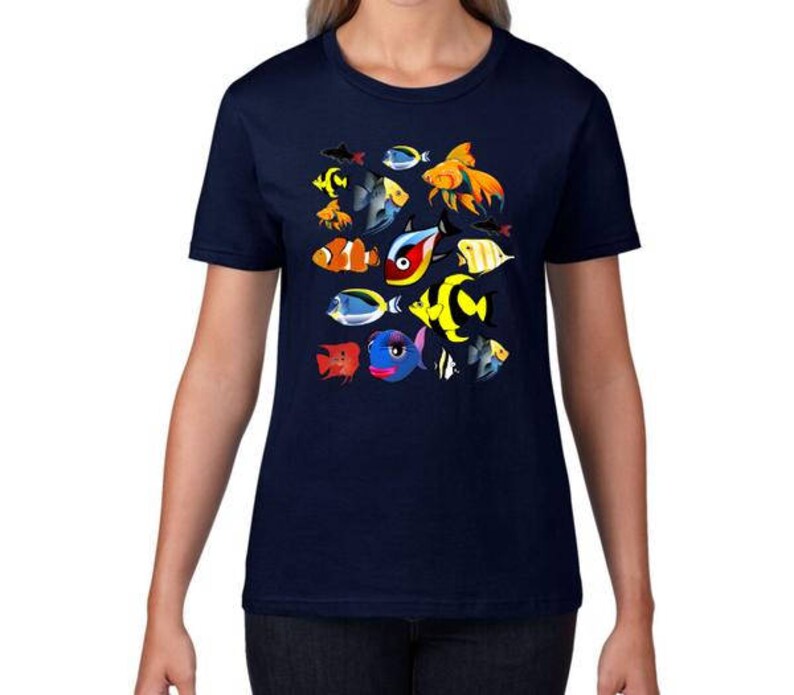FISH TANK Aquarium T Shirt Tropical Colorful Fish Fishkeeping Etsy