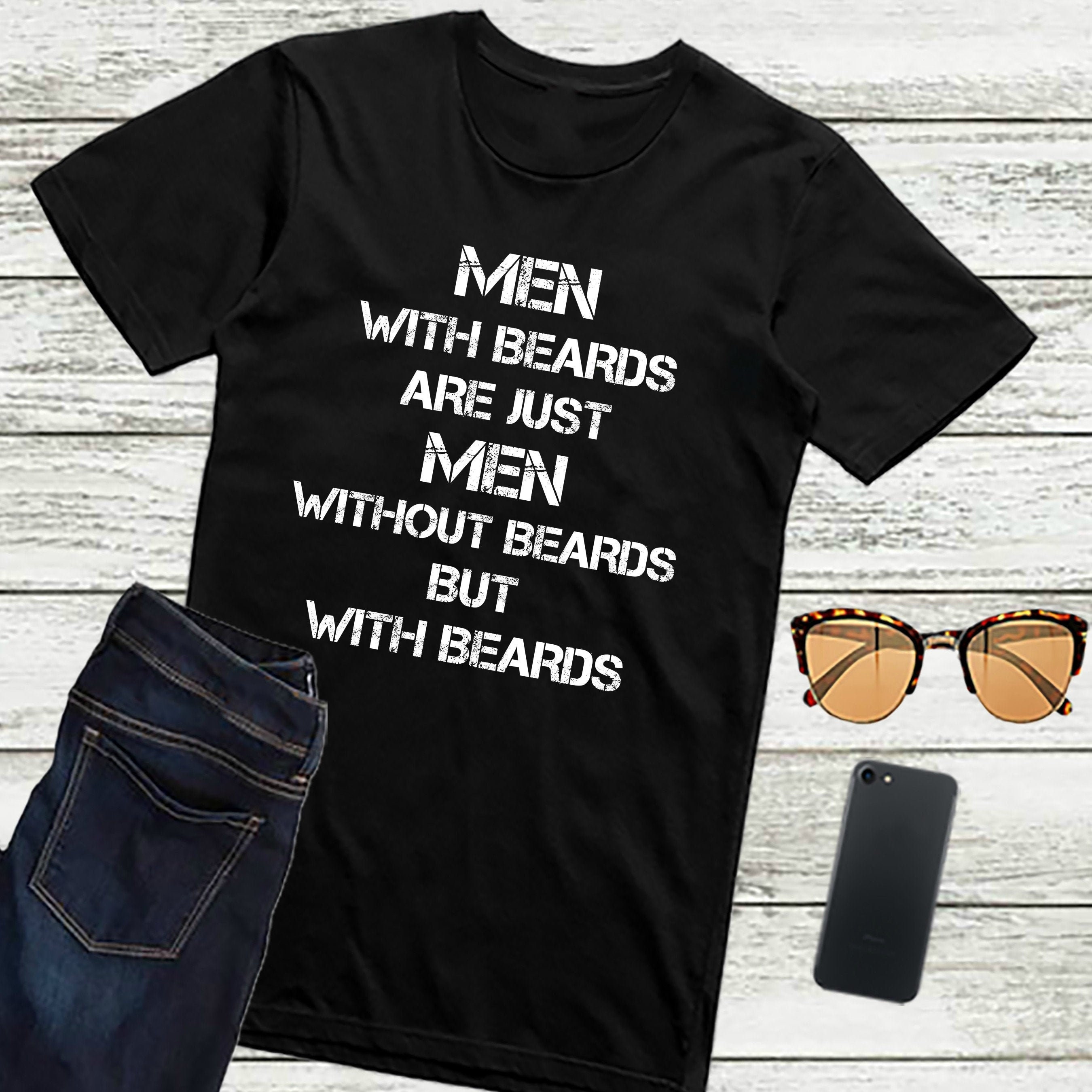 Image of Beard Shirt Funny Beards Comical Bearded Guy T-Shirt Gift For Men 3xl 4xl 5xl Sizes Available