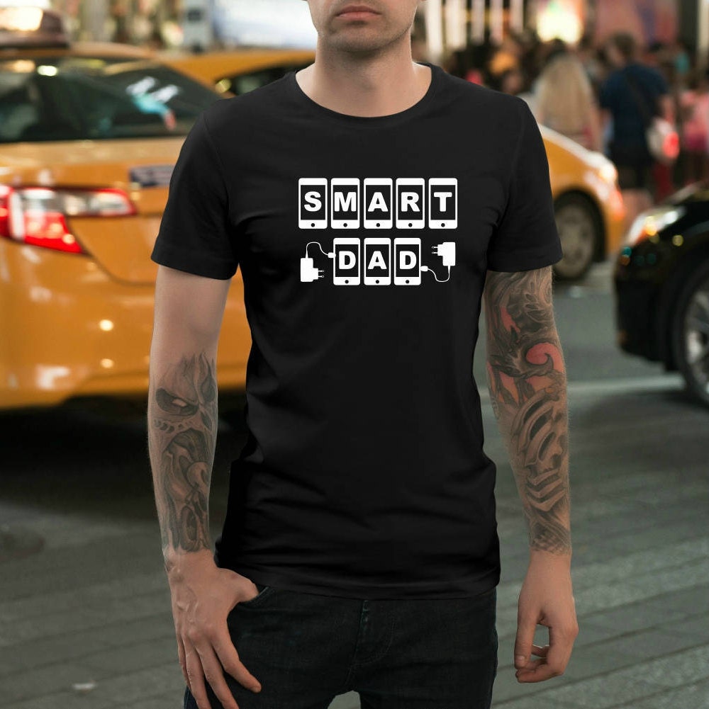 Image of Daddy Shirt Smart Dad Gift Birthday Dad T-Shirt Smart Dads Funny Family Tee Men's Tshirt For Father