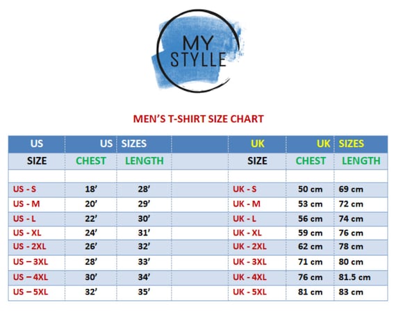 Golf Bag Size Chart