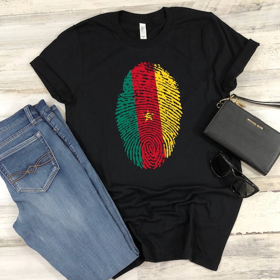 Cameroonian Dna T-Shirt Cameroon Flag Tee Cameroonian Dna T-Shirt Cameroon Flag Tee