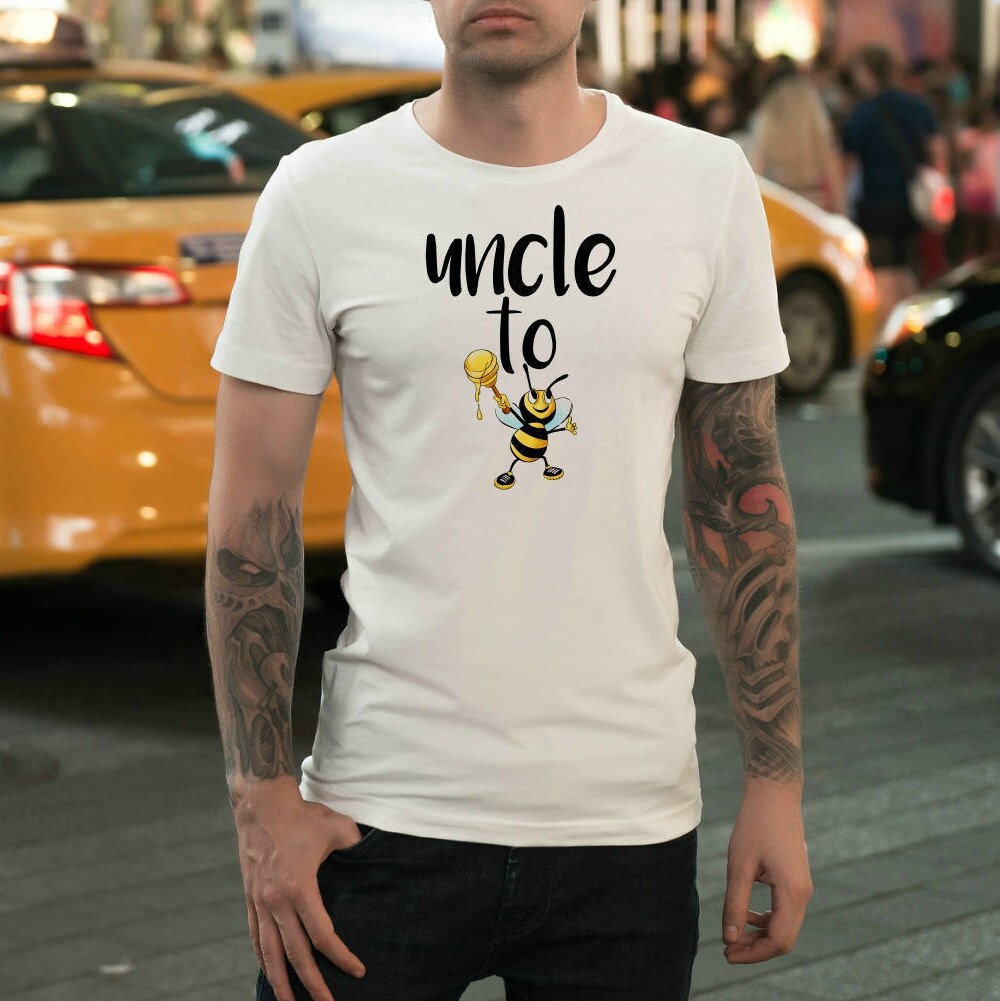Image of Uncle To Be Shirt Uncle To Bee Pregnancy Announcement T-Shirt Gift Funny Tshirts For New 3xl 4xl 5xl Sizes Available