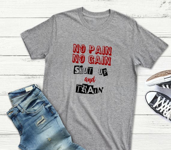 Shut UP and Train Mens Quick Dry Crew Neck T Shirt Tee Basic Short Sleeve Cycling Jersey 1