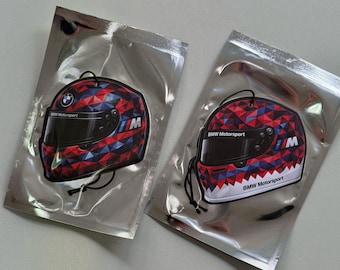 Racing Helm Duftbaum – Car Air Freshener Sportlicher Auto Lufterfrischer im Bimmer Style , Geschenk für Tuning & Motorsport Fans Motorrad