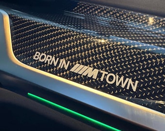 BMW Born in M Town Sticker - suitable for M3 G80 G81 F80 M4 G82 F82 M2 G87 F87 M Performance Sticker Tuning JDM OEM Car Decor