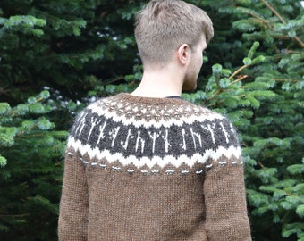 Traditional sweater with rune pattern