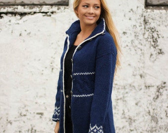 Handknitted long cardigan by LOPIA