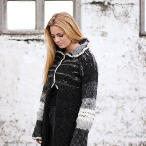 Handmade Cardigan From Icelandic Wool - Etsy