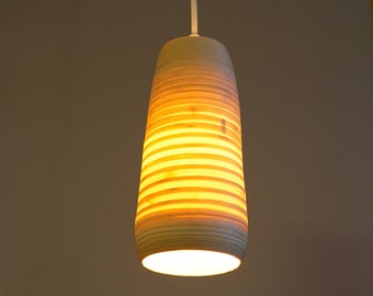 Spotlicht "Fire Fly " aus Bambusfurnier, moderne Lampe, Hängeleuchte, Deckenlampe, Hängespot, Furnierlampe