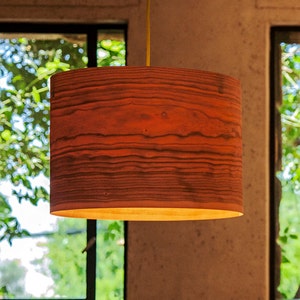 Lampenschirm Zylinder aus Kirschfurnier | Etsy