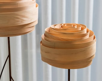 Tall Floor Lamps For Living Room Best Summer Home-Decor - Modern Bent Wood Standing Lamp Veneer Floor Lamp Shade Mid Century Modern - Roza
