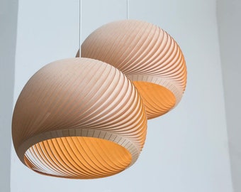 Holz Pendelleuchten, Eingangsbereich Beleuchtung, Japandi Deckenleuchte, Hängeleuchten für Esszimmer, moderne Kronleuchter Beleuchtung, Wind