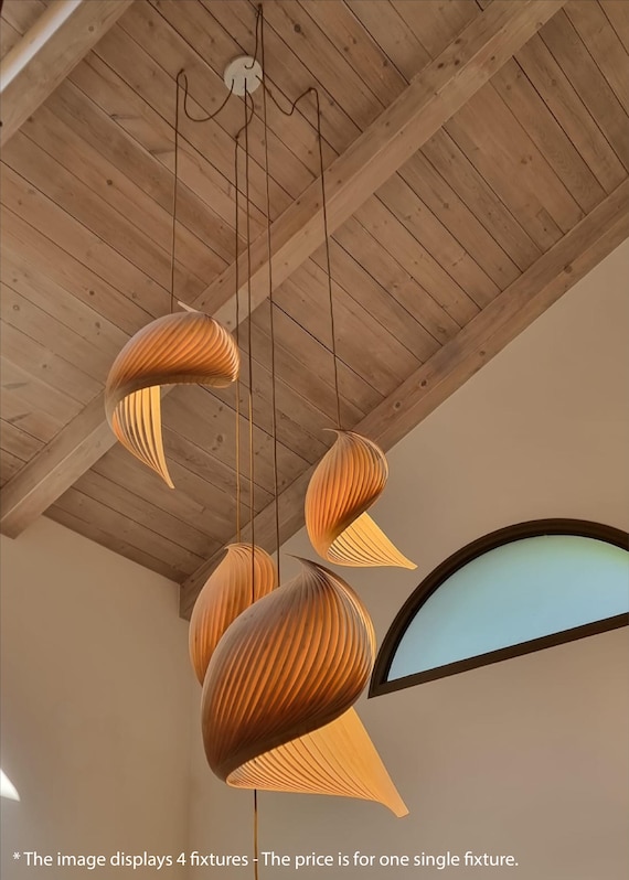 ジャパンヴィンテージ ガラスシェードのシャンデリア 6灯 天井照明