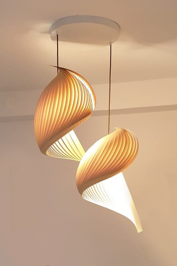 Eclairage Contemporain Suspension Wing Lampe En Bois De Etsy France Eclairage Contemporain Suspension Wing Lampe En Bois De Etsy France